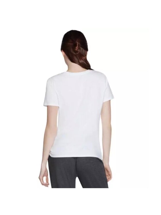 Skechers Skechers T-Shirt TS40-WHT Biały Regular Fit