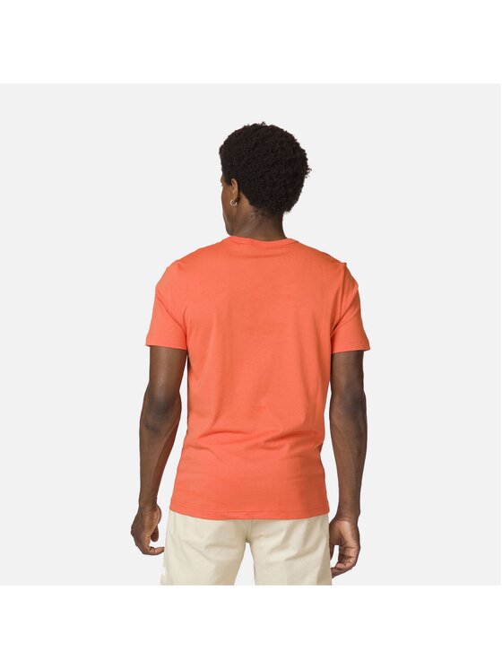Rossignol Rossignol T-Shirt Logo Plain Tee Pomarańczowy Regular Fit