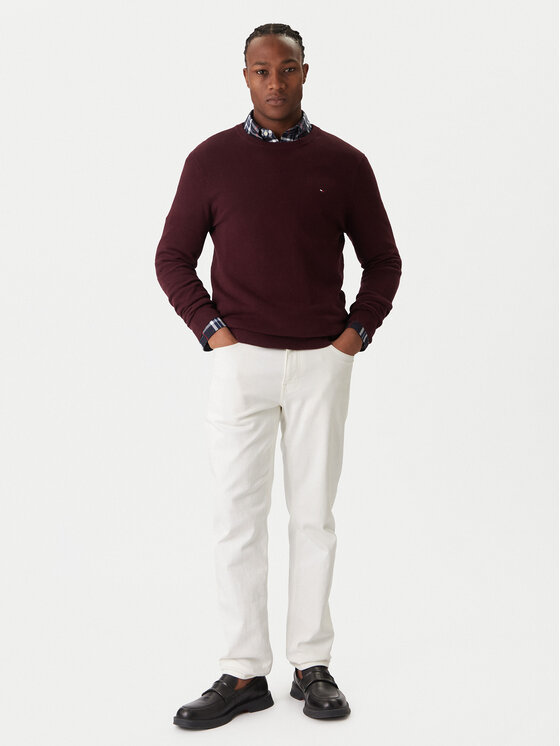 Tommy Hilfiger Tommy Hilfiger Kampsun Essential MW0MW36347 Punane Regular Fit