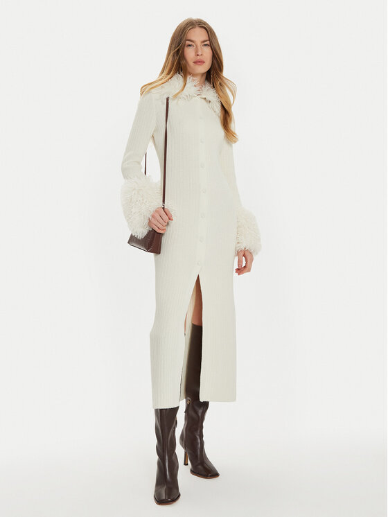 TWINSET TWINSET Кардиган 242TT3430 Бял Slim Fit
