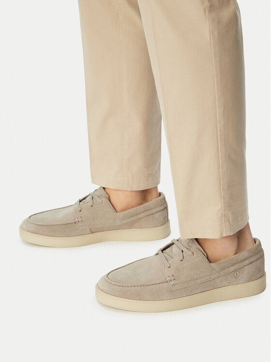 Clarks Clarks Обувки Lockford Boat 26186610 Сив