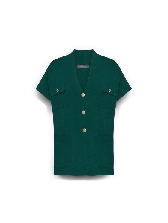 Elena Mirò Elena Mirò Cardigan M420Z000548N035 Verde Regular Fit