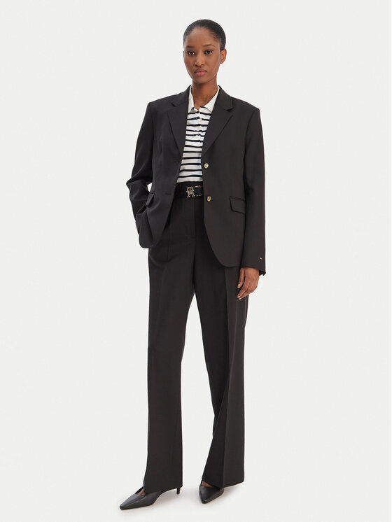 Tommy Hilfiger Tommy Hilfiger Suknjič Timeless WW0WW46662 Črna Regular Fit