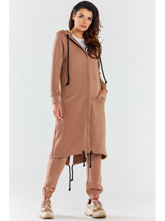 Infinite You Infinite You Bluza M278 Beżowy Basic Fit
