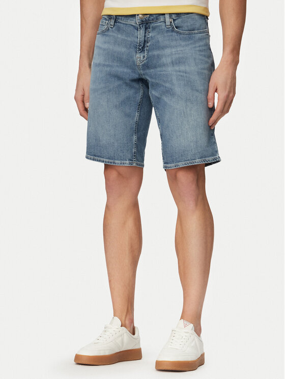 Guess Pantaloni scurți de blugi M6GD01 D0758 Albastru deschis Regular Fit