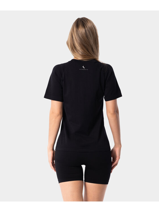 Carpatree Carpatree Koszulka techniczna Simply Top Czarny Fitted Fit