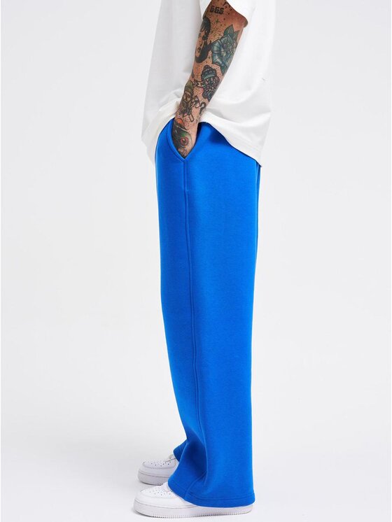 Machinist Machinist Spodnie dresowe Spodnie Dresowe Super Baggy Męskie Niebieskie Machinist Basic S Niebieski Baggy Fit
