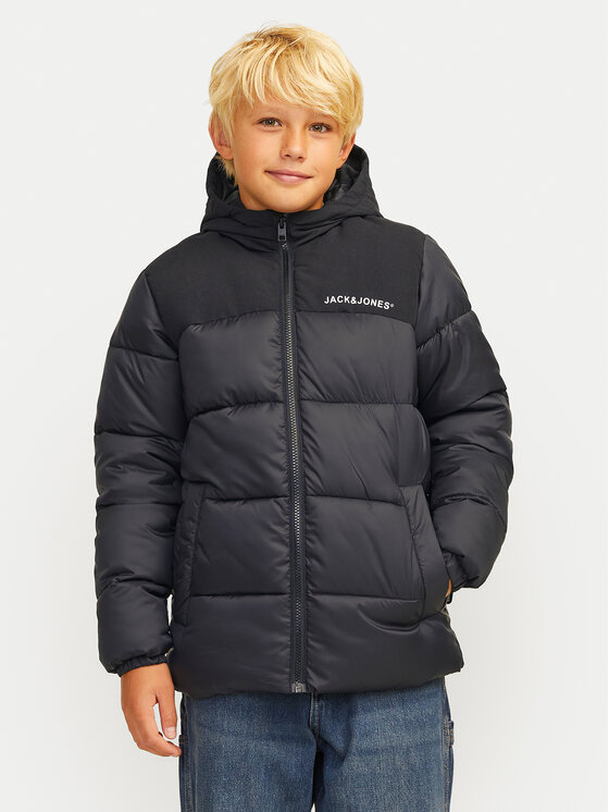 Jack&Jones Junior Puhovka Moon 12258878 Črna Regular Fit