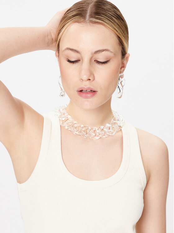 Patrizia Pepe Patrizia Pepe Τοπ 2M4306/J115-W347 Εκρού Regular Fit