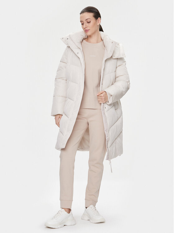 Calvin Klein Calvin Klein Зимно яке Modern K20K205948 Екрю Relaxed Fit
