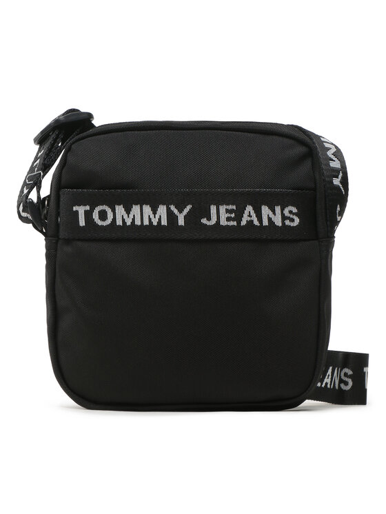 Geantă crossover Tommy Jeans Tjm Essential Square Reporter AM0AM11177 Negru