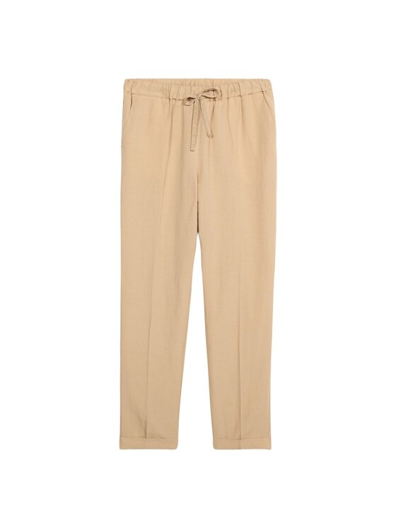 Oltre Oltre Pantaloni di tessuto P268J002340N002 Écru Boy Fit