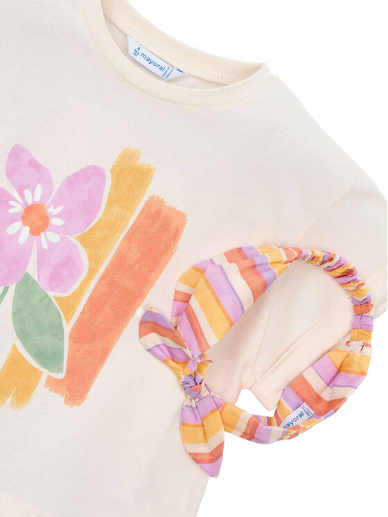 Mayoral Mayoral Тишърт 3010 Екрю Regular Fit