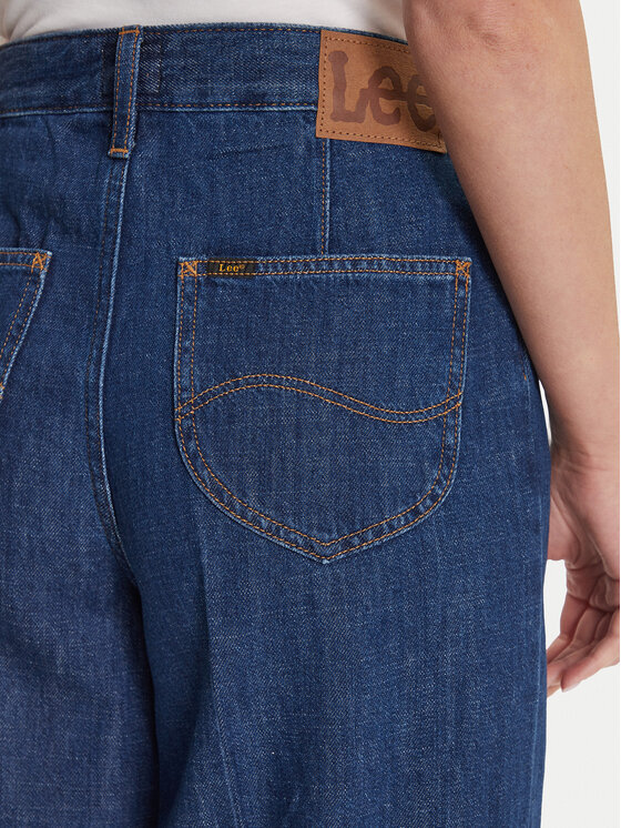 Lee Lee Jeansy Stella 112107279 Granatowy Wide Leg