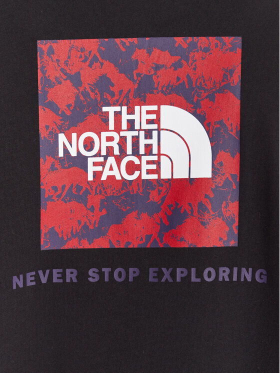 The North Face The North Face T-krekls NSE Box Raku Horse Infill NF0A8EGU Melns Regular Fit