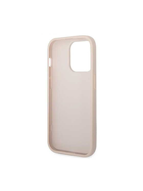 Guess Guess Etui na telefon 4G Saffiano Różowe złocenie