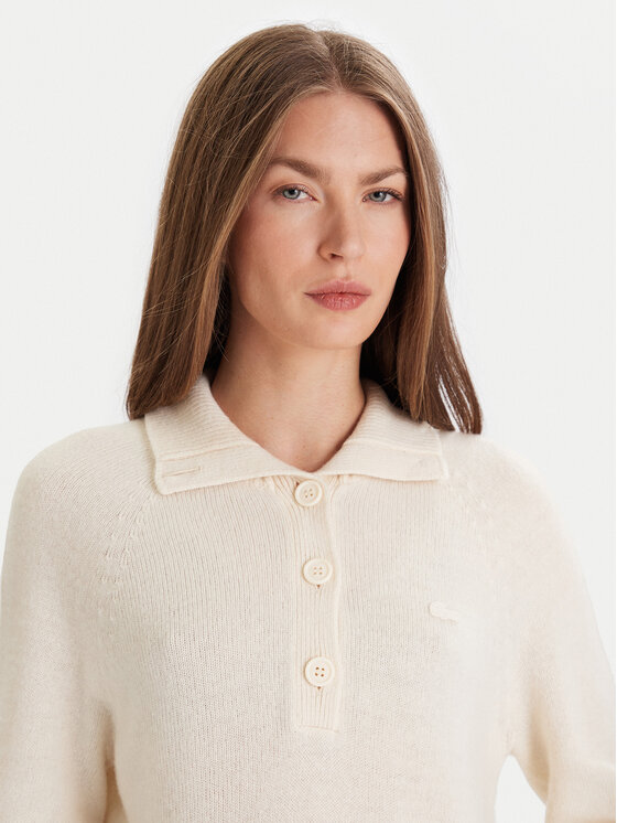 Lacoste Lacoste Džemperis AF4010 Écru Regular Fit