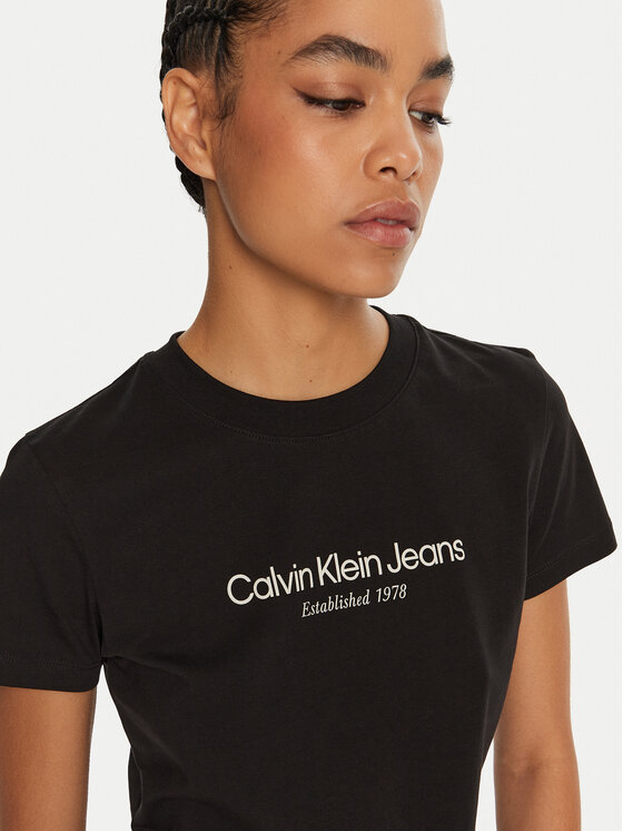Calvin Klein Jeans Calvin Klein Jeans T-Shirt J20J224914 Černá Regular Fit