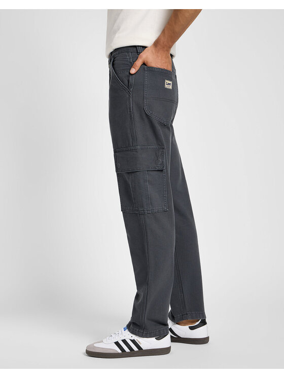 Lee Lee Chinosy CARGO PANT Szary Loose Fit