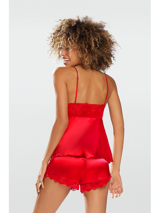 DKaren Lingerie DKaren Lingerie Komplet bielizny Harmonia Czerwony Classic Fit