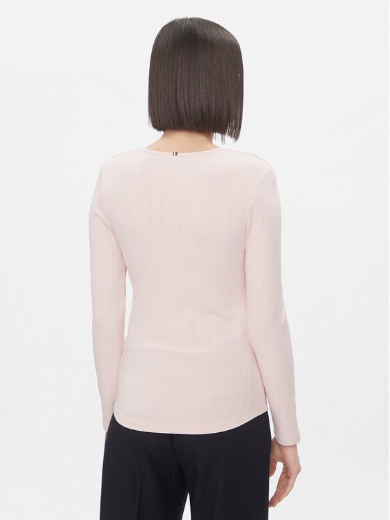 Tommy Hilfiger Tommy Hilfiger Majica WW0WW41654 Ružičasta Slim Fit