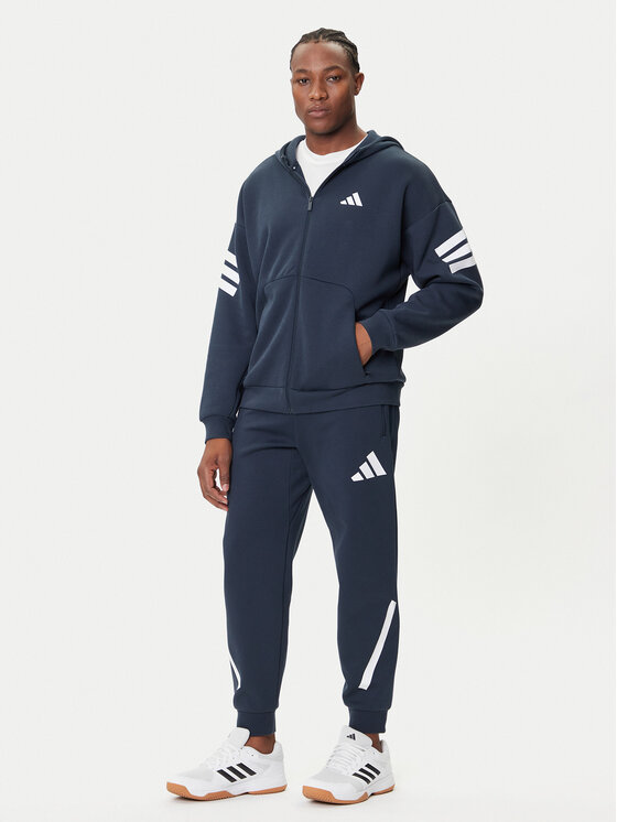 adidas adidas Pulóver Future Icons 3-Stripes JW7107 Sötétkék Regular Fit
