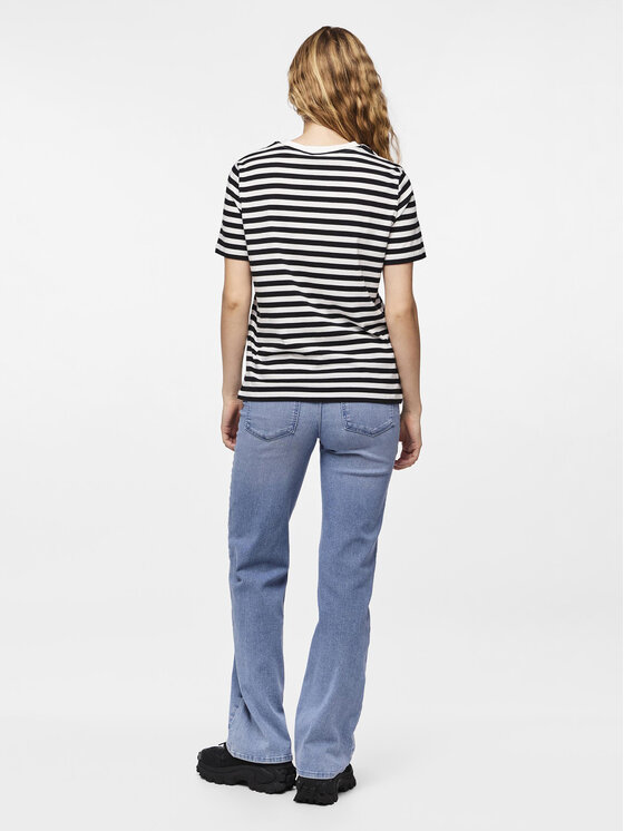 Pieces Pieces T-shirt Ria 17146339 Crna Regular Fit