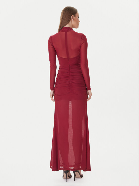 Bardot Bardot Večernja haljina Veria 59987DB Tamnocrvena Regular Fit