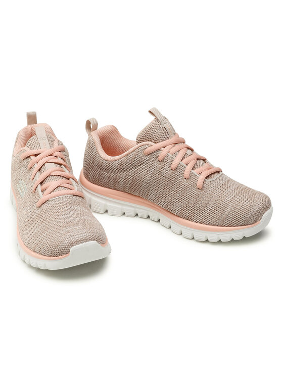 Skechers Skechers Sneakersy Twisted Fortune 12614/NTCL Béžová