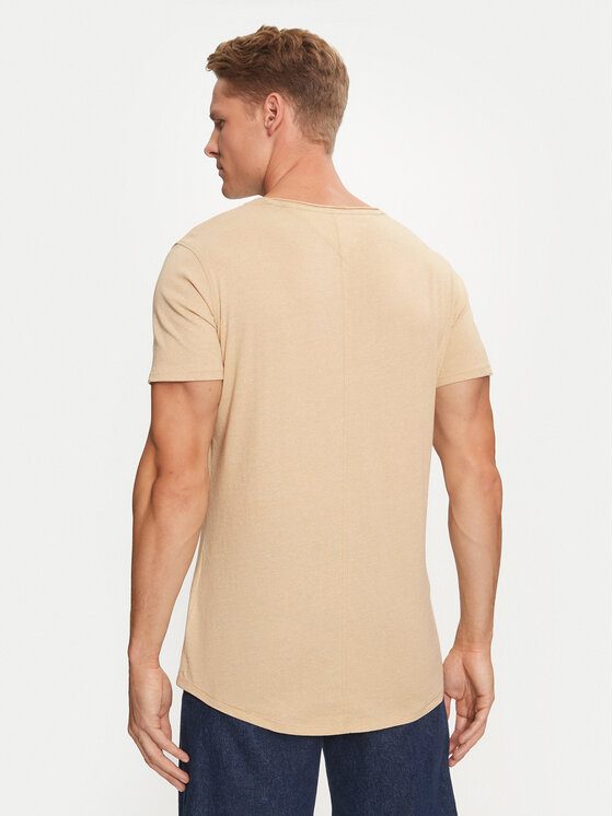 Tommy Jeans Tommy Jeans T-shirt Jaspe DM0DM09587 Bež Slim Fit
