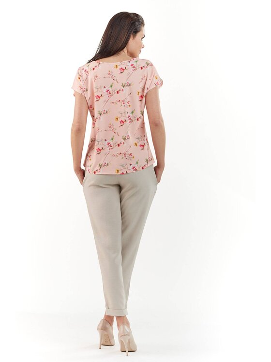 Infinite You Infinite You Bluzka M173 Różowy Basic Fit