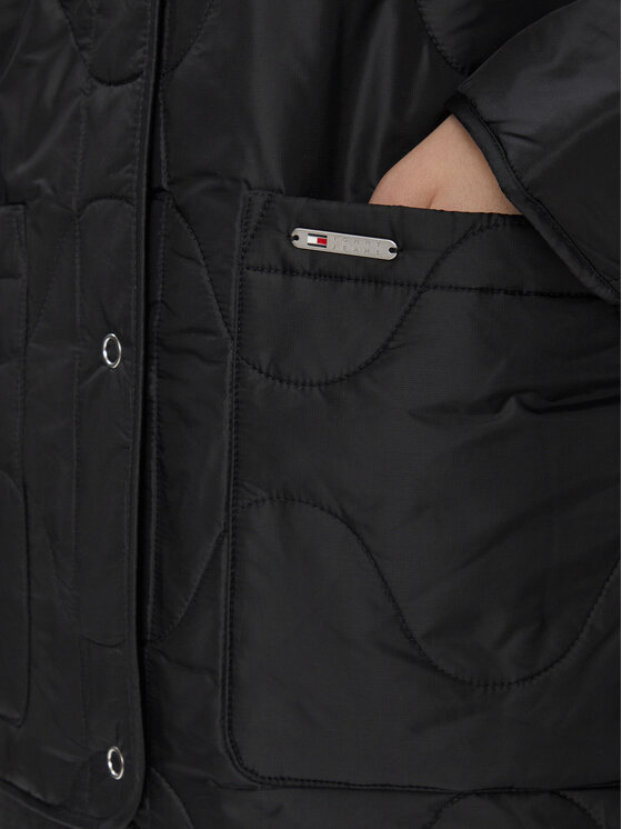 Tommy Jeans Tommy Jeans Geacă Tjw Onion Quilt Liner Jacket DW0DW17235 Negru Regular Fit