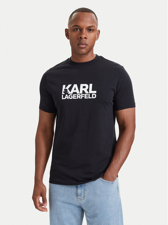 KARL LAGERFELD KARL LAGERFELD T-shirt 755780 564235 Blu scuro Regular Fit