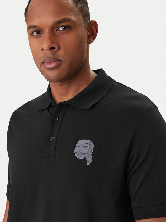 KARL LAGERFELD KARL LAGERFELD Tricou polo 745022 561235 Negru Regular Fit
