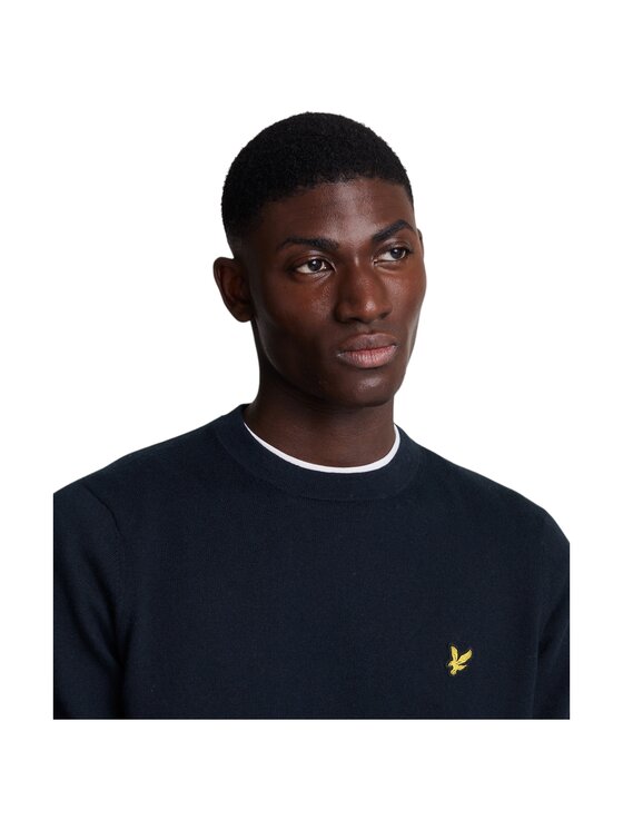 Lyle & Scott Lyle & Scott Sweter kn2110vc-z271 Czarny Regular Fit