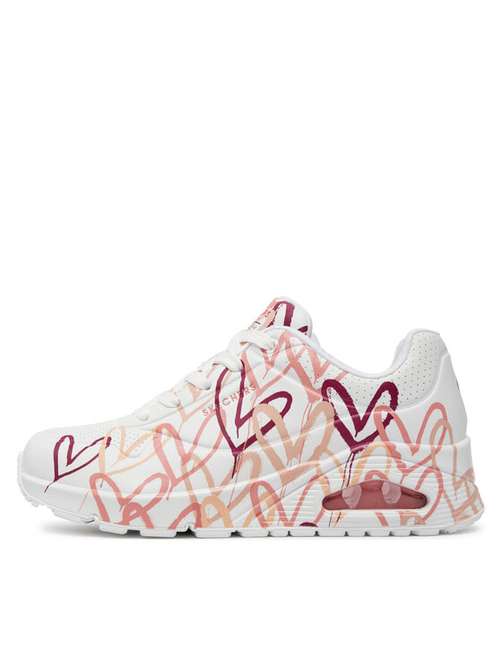 Skechers Skechers Sneakersy Uno - Dripping In Love 155507/WCRL Biały
