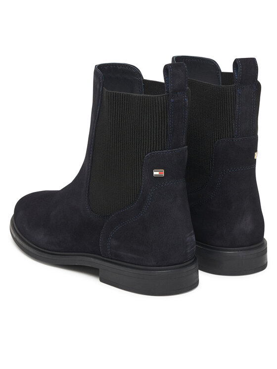 Tommy Hilfiger Tommy Hilfiger Sztyblety Flag Boot FW0FW08780 Granatowy