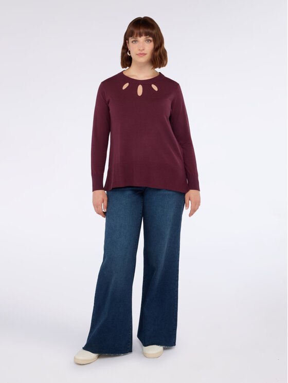 Fiorella Rubino Fiorella Rubino Maglione M666L008040N036 Bordeaux Regular Fit