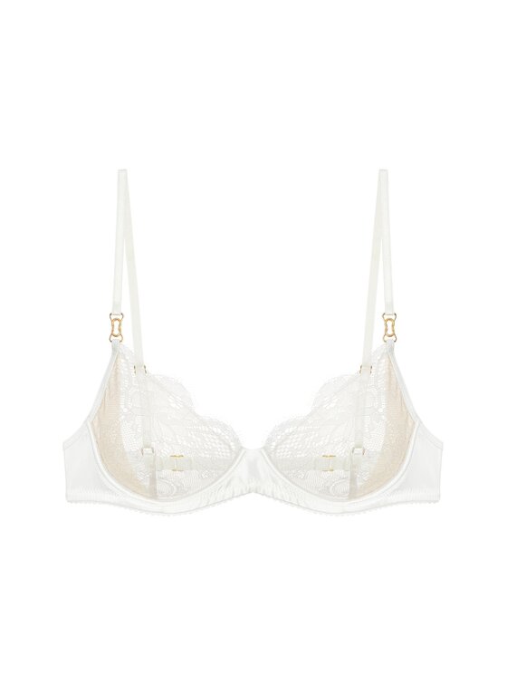 Perilla Perilla Biustonosz bardotka Ilia Off-White Biały