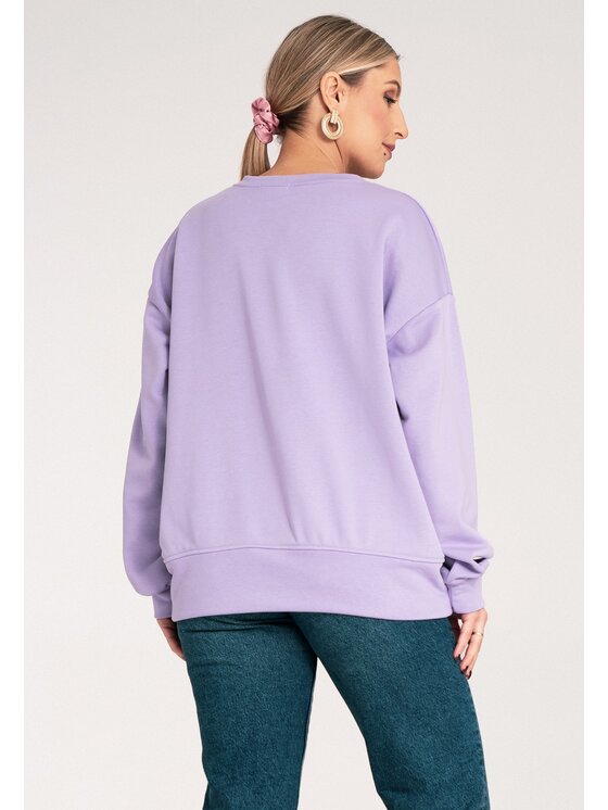 FIGL FIGL Felpa M1152 Viola Regular Fit