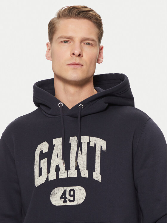Gant Gant Pulóver 49 Arch Graphic 2044009 Sötétkék Regular Fit
