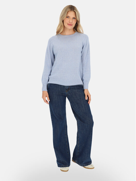 L’AF L’AF Sweter Lana Niebieski jasny Reglan Fit