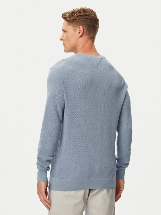Tommy Hilfiger Tommy Hilfiger Pullover Essential MW0MW36347 Himmelblau Regular Fit