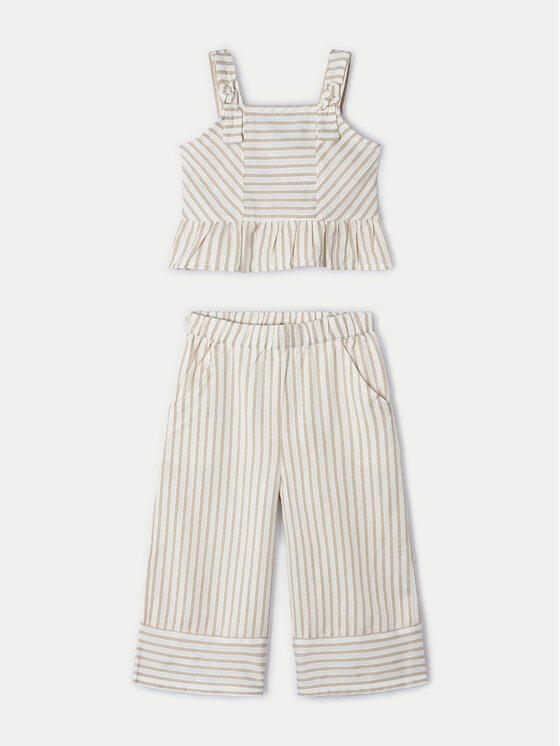 Mayoral Mayoral Set Top und Hose 3539 Beige Regular Fit