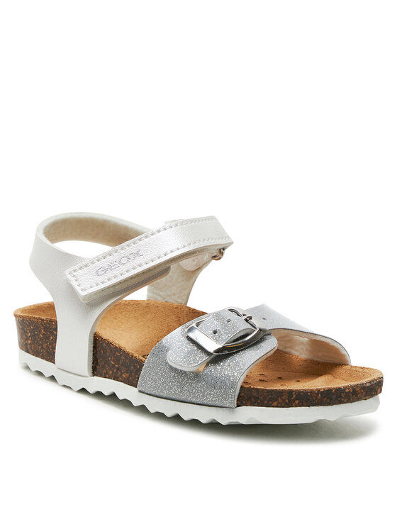 Geox Geox Basutės B Sandal Chalki Girl B922RA 0NFKC C0007 S Balta