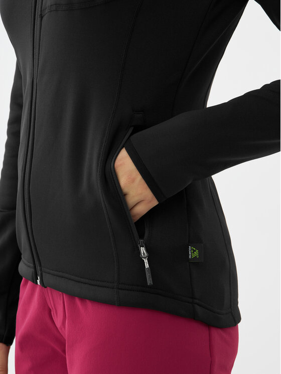 Viking Viking Bluza Jukon Hoodie Polartec Lady Czarny Regular Fit