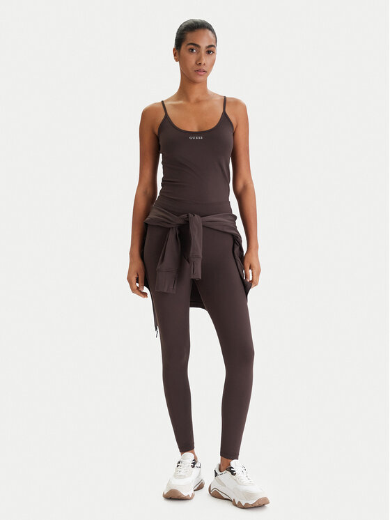 Guess Guess Топ V6RP14 KD952 Коричневий Slim Fit