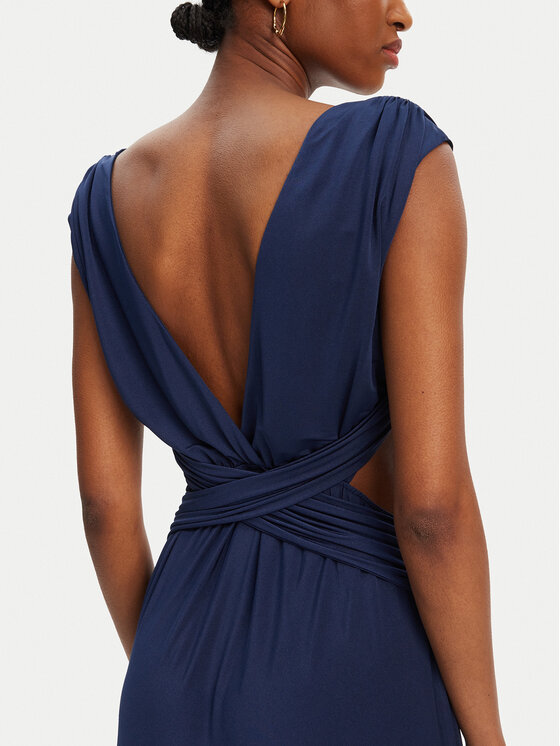 ACCESS FASHION ACCESS FASHION Sukienka wieczorowa 53-3389-391 Niebieski Slim Fit