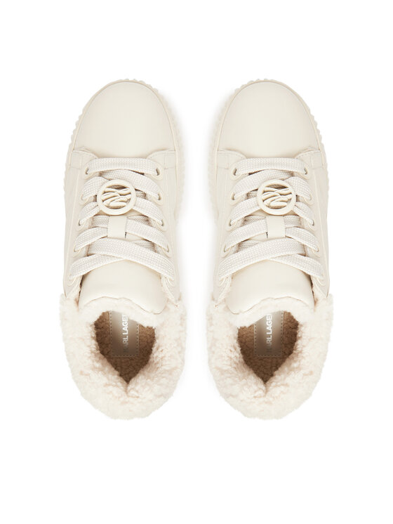 KARL LAGERFELD KARL LAGERFELD Sneakersy Kreeper Lo KL42312A Écru