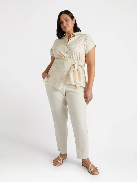 Fiorella Rubino Fiorella Rubino Camicia 5021T001240N002 Beige Regular Fit
